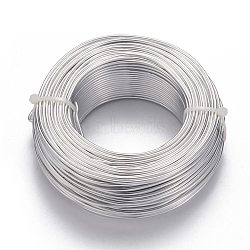 Aluminum Wire, Flexible Craft Wire, for Beading Jewelry Doll Craft Making, Silver, 12 Gauge, 2.0mm, 55m/500g(180.4 Feet/500g)(AW-S001-2.0mm-01)