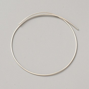 999 Sterling Silver Wire, Round, Silver, 16 Gauge, 1.3mm, about 0.98 Foot(0.3m)/pc