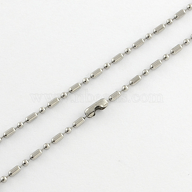 304 Stainless Steel Ball Chain Necklace Making(NJEW-R225-03)-2