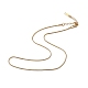Ion Plating(IP) 304 Stainless Steel Round Snake Chain Necklace for Men Women(NJEW-K245-016C)-1