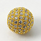 Cubic Zirconia Beads(ZIRC-C005-8mm-G)-1