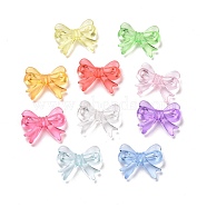 Transparent Acrylic Beads, Bowknot, Mixed Color, 14x18x4.5mm, Hole: 2mm, about 90pcs/50g(X1-TACR-B002-04)