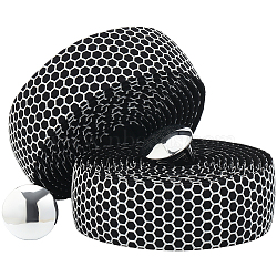 PU Leather Bicycle Handlebar Tape, Bike Handle Wrap, White, 2000x30x2.5mm(AJEW-WH20080-10B)