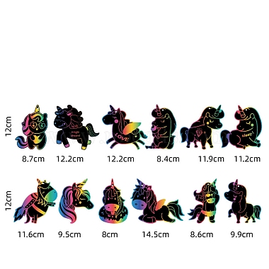 Colorful Paper Rainbow Scratch Paper Art