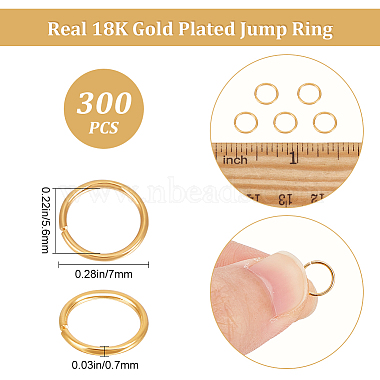 beebeecraft 300латунные открытые кольца для прыжков(KK-BBC0008-72B)-2