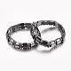Valentine Day Gifts for Husband Stretchy Magnetic Synthetic Hematite Bracelet(X-IMB005)-1
