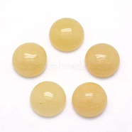 Natural Topaz Jade Cabochons, Half Round, 12x5~6mm(X-G-P393-R35-12mm)