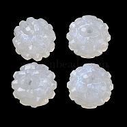 Acrylic Beads, Round, White, 15mm, Hole: 2mm(SACR-F010-04)