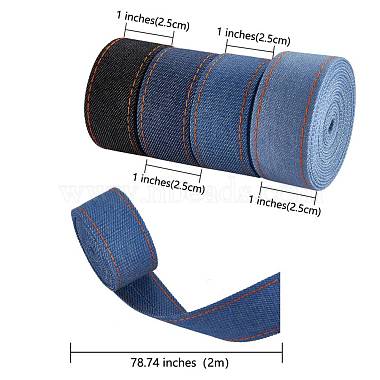 4 Style Stitch Denim Ribbon(OCOR-SZ0001-05C-05)-2