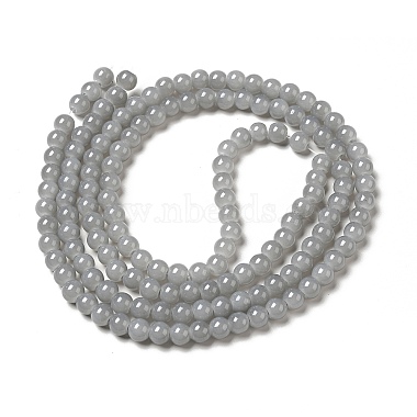 Imitation Jade Glass Beads Strands(DGLA-S076-6mm-30)-2