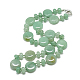 Природный зеленый авантюрин бисером ожерелья(NJEW-S393-18)-1