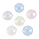 Rainbow Iridescent Plating Acrylic Beads(OACR-N010-080)-2