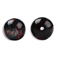 Resin Beads, Imitation Gemstone, Round, Light Sea Green, 16mm, Hole: 3mm(RESI-N034-25-M18)
