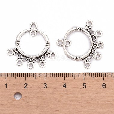 Antique Silver Tibetan Style Ring Chandelier Component Links for Dangle Earring Making(X-EA9736Y-NF)-4