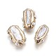 Natural Baroque Pearl Keshi Pearl Beads(PEAR-F010-10G)-1