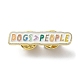 Wort Hunde&gt;Menschen Emaille-Pins(JEWB-D022-03D-G)-1