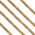 5 Yards Self Adhesive Resin Rhinestone Tape, for Costume Accessories, Belt Decoration, Goldenrod, 10mm, 5yard/pc(DIY-SP0002-49A)