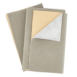 Flocking Cloth, Self Adhesive Fabric, Rectangle, Dark Gray, 150.6x20.5x0.08cm(TOOL-WH0122-50B)