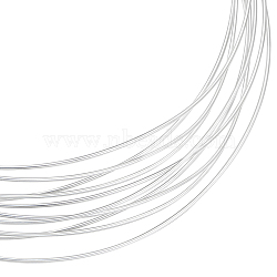1M 925 Sterling Silver Wire, Silver, 22 Gauge, 0.6mm(STER-BBC0002-13)