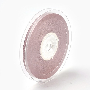 Rayon and Cotton Ribbon, Twill Tape Ribbon, Herringbone Ribbon, Rosy Brown, 1/4 inch(6mm), about 50yards/roll(45.72m/roll)