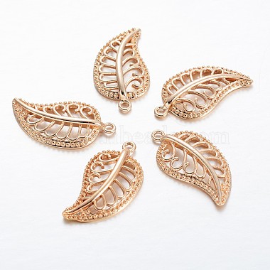 Light Gold Leaf Brass Pendants