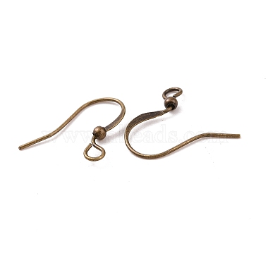 Antique Bronze Brass Earring Hooks Ear Wire Hooks(X-KK-Q365-AB-NF)-2