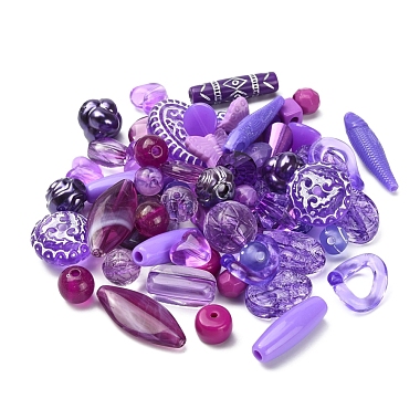 100G Acrylic Beads(SACR-YW0001-41G)-2