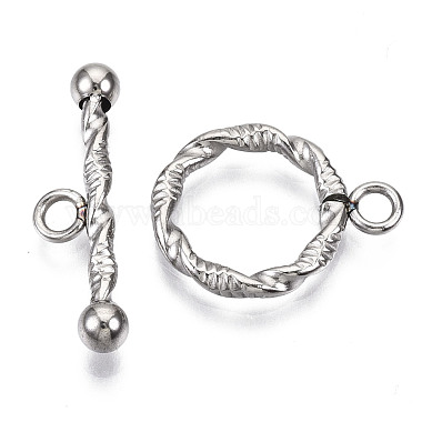 Stainless Steel Color Ring 304 Stainless Steel Toggle Clasps