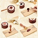 Brass Wax Seal Stamp with Rosewood Handle(AJEW-WH0412-0019)-3