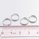 Silver Color Plated Iron Split Rings(X-JRDS10mm)-4