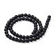 Chapelets de perles en agate noire naturelle(X-G-H056-6mm)-2
