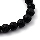 Men's Natural Howlite & Lava Rock Stretch Beaded Bracelets Sets(BJEW-JB05429)-7