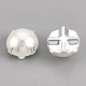 ABS Plastic Imitation Pearl Shank Buttons(BUTT-T002-8mm-01S)-2