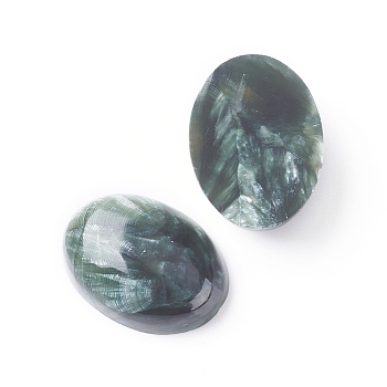 Natural Seraphinite Cabochons, Oval, 18x13x5.5~6.5mm