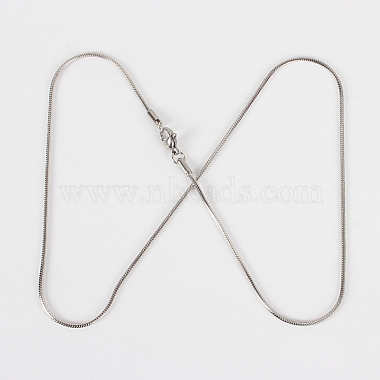 304 Stainless Steel Snake Chain Necklace Making(STAS-P045-19P)-2