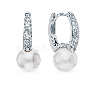 White Sterling Silver Earrings