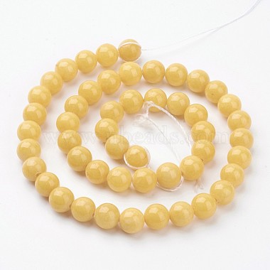 Natural Mashan Jade Round Beads Strands(X-G-D263-8mm-XS07)-3