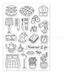 PVC Plastic Stamps, for DIY Scrapbooking, Photo Album Decorative, Cards Making, Stamp Sheets, Furniture Pattern, 160x110x3mm(DIY-WH0167-57-0547)