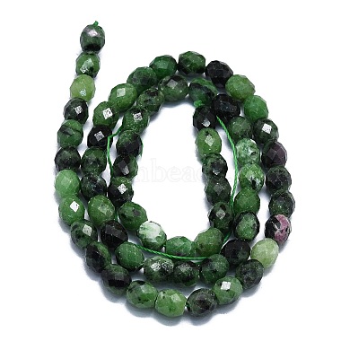 Natural Ruby in Zoisite Beads Strands(G-K245-R01-01)-2