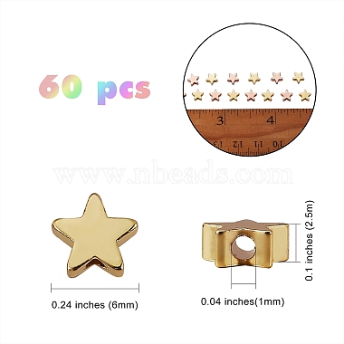 60Pcs 2 Colors Brass Beads(KK-SZ0003-95)-7