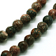 Chapelets de perles de jaspe en peau de léopard naturel(G-I199-23-4mm)-3