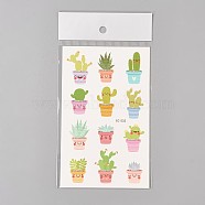 Removable Fake Temporary Water Proof Cartoon Tattoos Paper Stickers, Plant, Colorful, 120~121.5x75mm(AJEW-WH0061-C01)