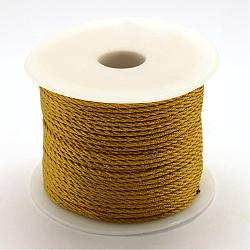 Nylon Thread, Dark Goldenrod, 3.0mm, about 27.34 yards(25m)/roll(NWIR-R026-3.0mm-563)