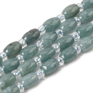 nat&uuml;rliche Myanmar Jadeit Perlen Str&auml;nge(G-F822-C01-02)-2