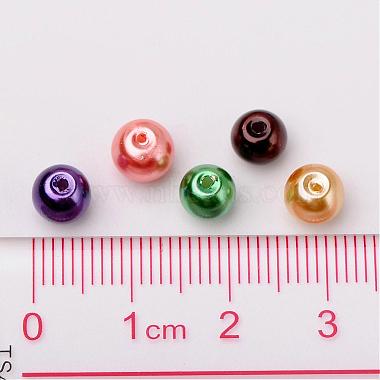 Halloween Mix Pearlized Glass Pearl Beads(HY-X006-6mm-07)-4