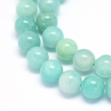 Chapelets de perles en amazonite naturelle(G-F602-02-10mm)-3