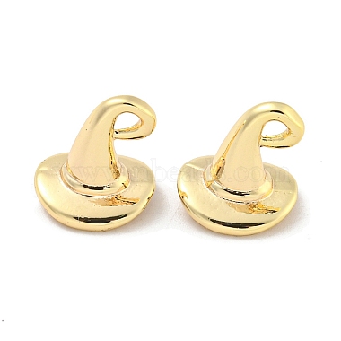 Real 18K Gold Plated Hat Brass Charms