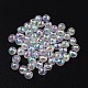 Faceted Eco-Friendly Transparent Acrylic Round Beads(TACR-K001-6mm-22)-1