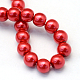 Chapelets de perles rondes en verre peint(X-HY-Q003-6mm-74)-4