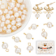 40 breloques ovales en perles de culture d'eau douce naturelles(PALLOY-BBC0001-03)-1